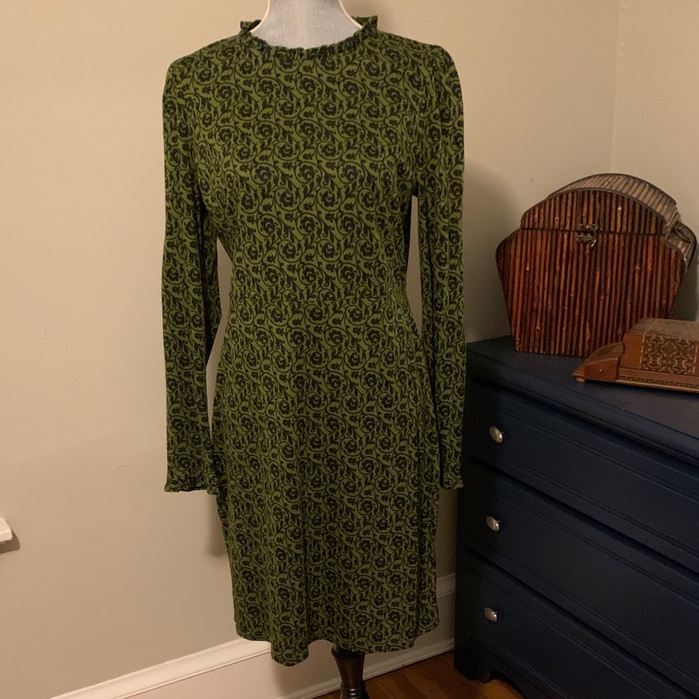 NWT Boden - Green Patterned Dress